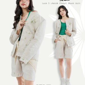 Patch Floral Short Suit