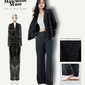 Noir Linen Set